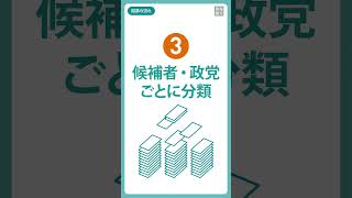 【動画でわかる！選挙】 開票のながれ