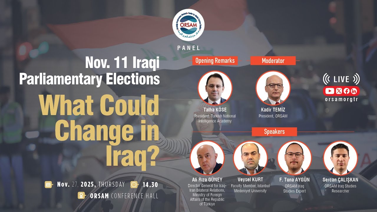 Panel | Nov. 11, 2025 Iraqi Parliamentary Elections: What Could Change in Iraq?