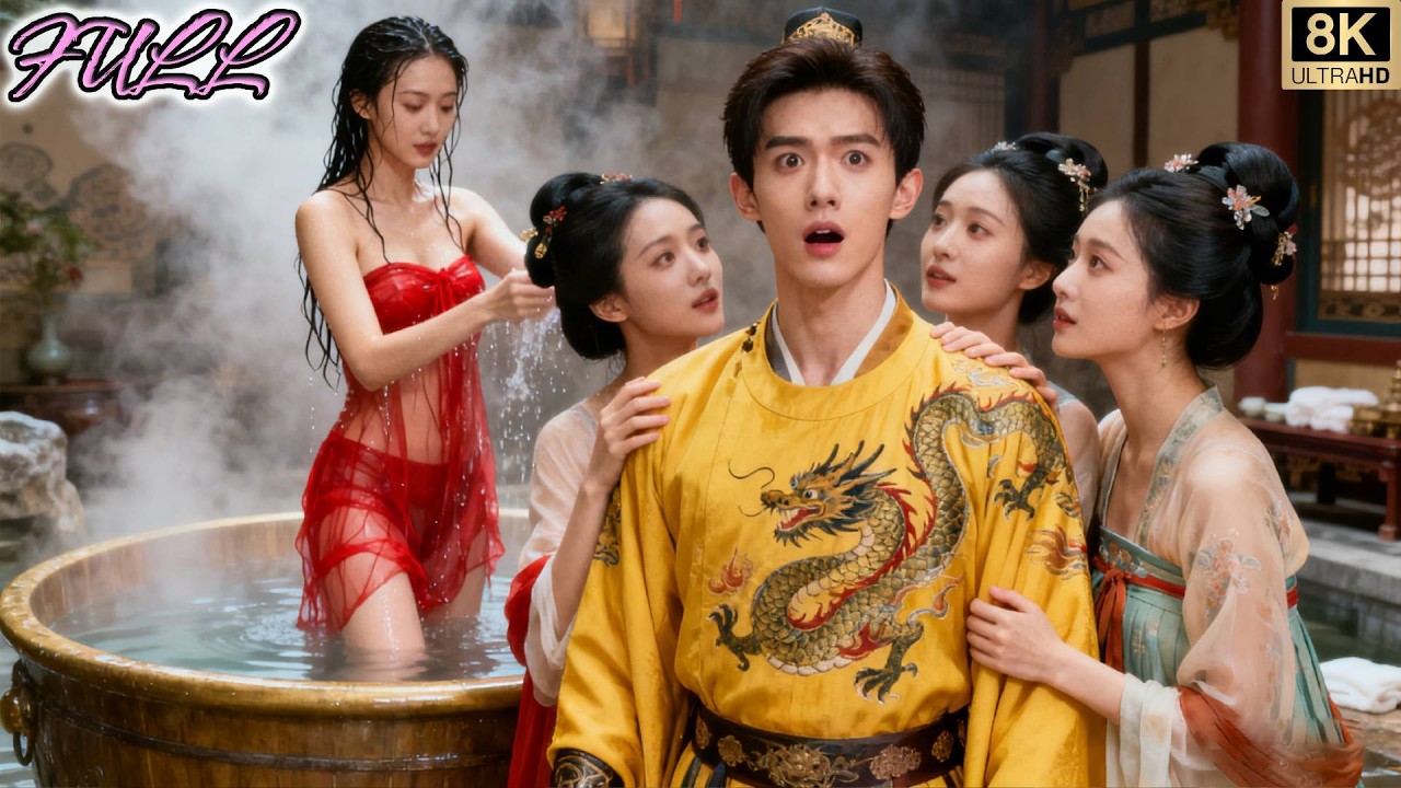 💕شاب فقير عبر إلى عالم كله نساء… صادف الأميرة وهي تستحم وثلاث فتيات طلبن الزواج منه!