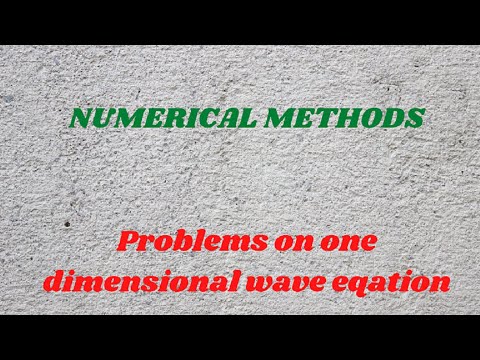 One dimensional wave