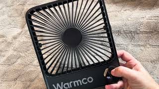 Warmco 10000Mah Portable Travel Fan 7-Inch Cruise-Ready For Hot-Blooded Travelers