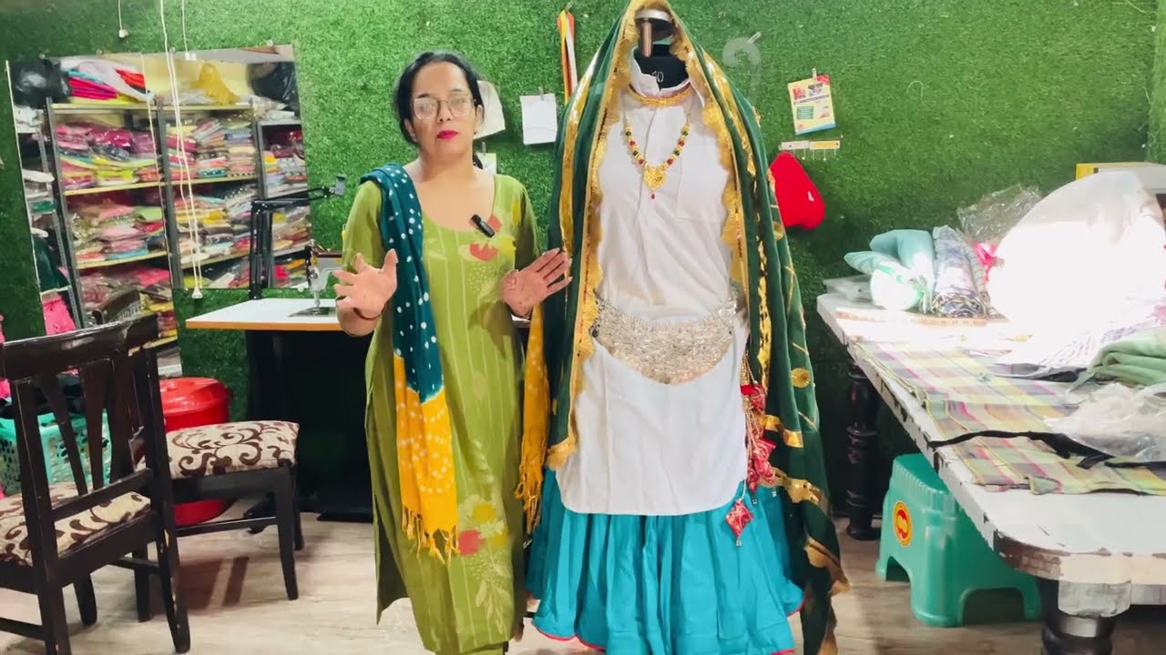 Haryanvi Damen ,kurta with chundi ghota work 🙏7988408110 #twosistersboutique🙏🥰#virealvideo #daman 