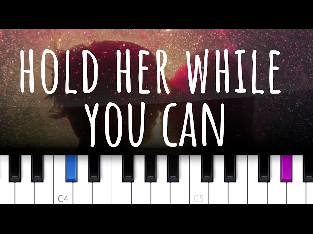 Hold Her While You Can ~ Stephen Sanchez  (piano tutorial) class=