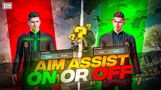 In bgmi Aim assist on or off in Telugu with ENGLISH SUBTITLES full details about aim assist 🔥
