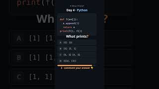 Day 4: What does this Python print #python #shorts