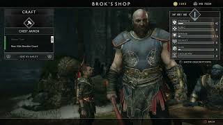 God of War - Path To The Mountain: Upgrade Weapon Brok Frozen Flame Tutorial (Reaver Tunic) PS5 BC screenshot 5