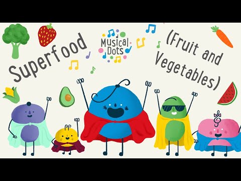 Healthy Eating Song | Superfood (Fruit and Vegetables) Song  | Pop Song | Nursery Rhyme Alternative