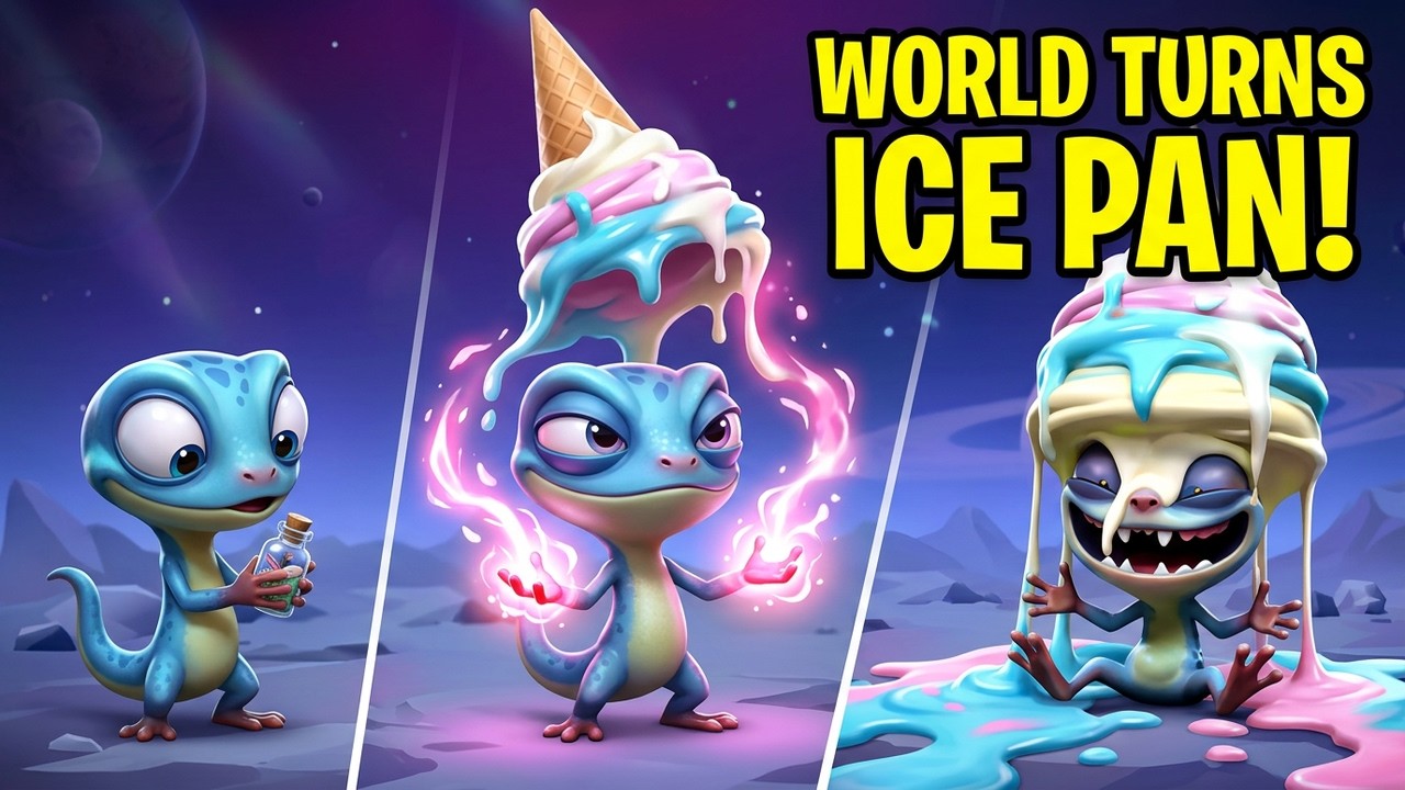 What happens when an alien makes ice cream? 😱 It melts… and the whole ...