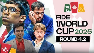 FIDE World Cup 2025 Round 4.2 | Ft. Pragg vs Dubov, Arjun vs Leko, Hari, Pranav, Kartik