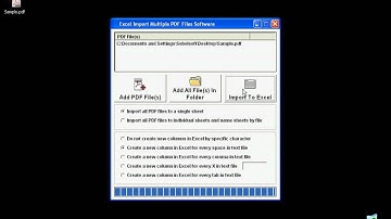 Sobolsoft com   How To Use Excel Import Multiple PDF Files Software