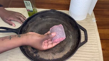 Can you use SOS pads on cast iron?