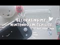 🎁 Decorating my Nintendo switch lite// Hori DuraFlexi clear case 🌱🐵