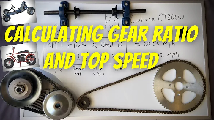 HOW TO CALCULATE GEAR RATIO and TOP SPEED on MINI BIKE or GO KART