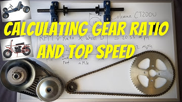 HOW TO CALCULATE GEAR RATIO and TOP SPEED on MINI BIKE or GO KART
