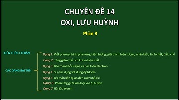 Chuyên đề 14: Oxi – Lưu huỳnh (P3) | Ôn thi HSG Hóa học lớp 9 năm học 2021-2022