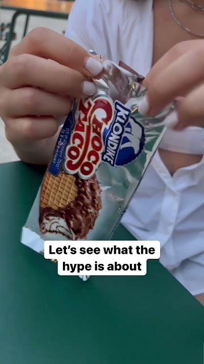 Trying viral CHOCO TACO #shorts