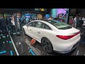 IAA 2021 - Mercedes EQE 350 - White - Longer Walk-around.