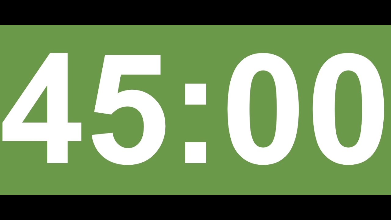 45 Minutes of Productivity ⏰💚 | Green Zone Ends with Chiming Alarm 🟢🕒?⏰ ...