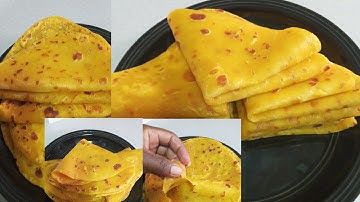 How to prepare soft, layered pumpkin chapati in just 20min.