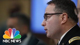 Watch: Moving Moments From Vindman’s Opening At Impeachment Hearing | NBC News