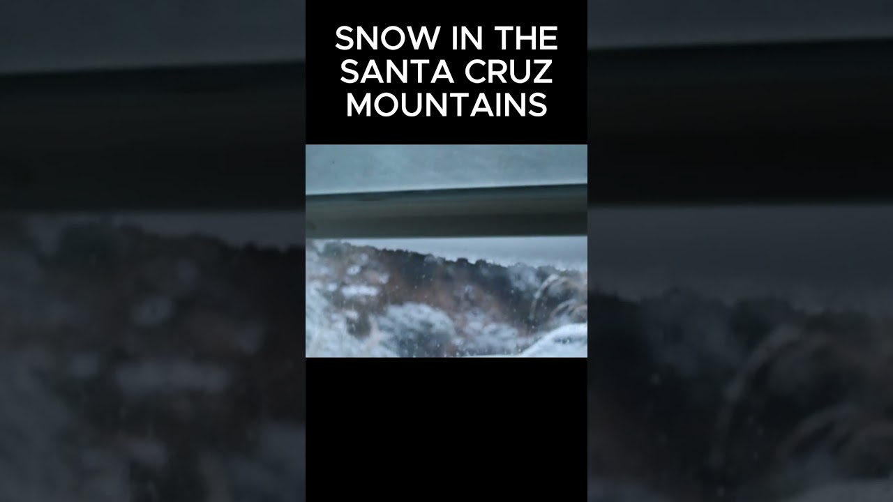 rare snow in the santa cruz mountains