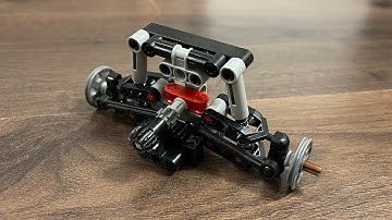LEGO Technic Mini Steering System with Suspension Tutorial for small MOCs