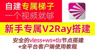 小白专属V2Ray搭建、V2Ray客户端配置教程！部署vless+ws+tls开启最安全的科学上网协议，保姆级自建科学上网/翻墙节点搭建教程