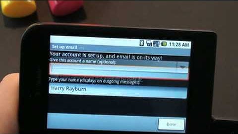 The G1: Setting Up Mail