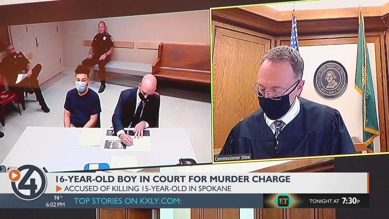 16-year-old boy in court for murder charge - YouTube