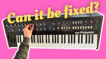 FULL RESTORATION of a broken KORG POLYSIX SYNTHESIZER