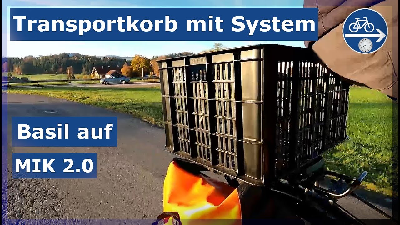Basil Crate Transportkorb und MIK 2.0 System Test | Transport auf dem Fahrrad