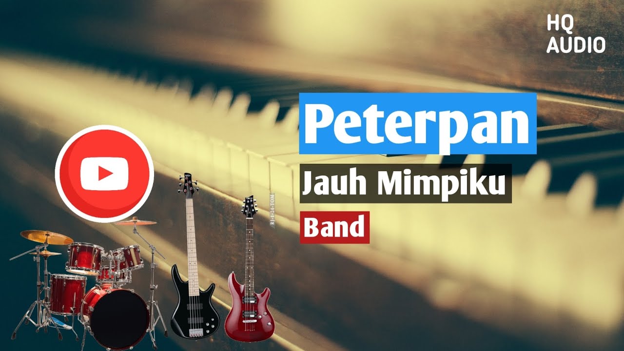 Jauh Mimpiku - Peterpan (Karaoke) | Original Key | Band HQ Audio