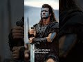 William Wallace in Braveheart #MelGibson #History #Braveheart #scotland #Ai