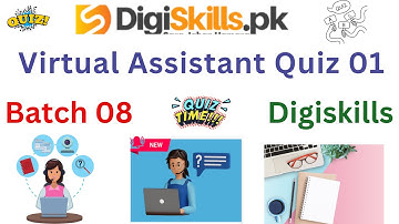 virtual assistant quiz 1 batch 8| digiskills| quiz 1 virtual assistant| virtual assistant #quiz1
