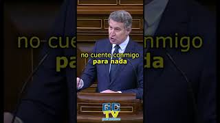 🔥"No cuente comigo para nada" Feijóo a Pedro Sánchez