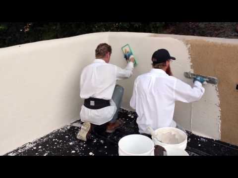 Learn to apply Stuc-o-flex over existing stucco, How to apply stuc-o-flex over retaining walls