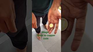 Magic vintage Copper silver transposition #youtubeshorts #shorts #shortsfeed #magic