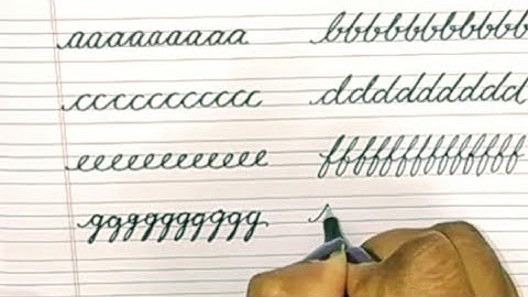 4. Cursive writing | Lesson - 4 | Joining Small Letters
