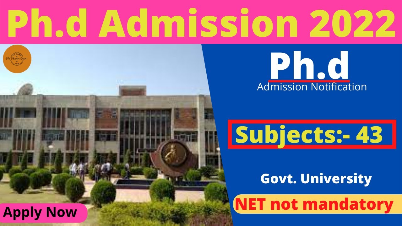 phd entrance exam 2022 in ms university