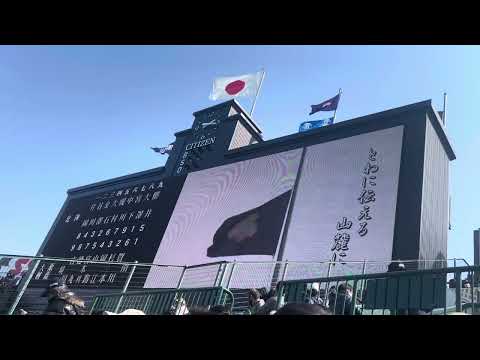 高校野球 2024 第96回選抜高等学校野球大会 1回戦 大阪桐蔭🆚北海 大阪桐蔭 勝利後の校歌斉唱 #高校野球 #大阪桐蔭 #校歌