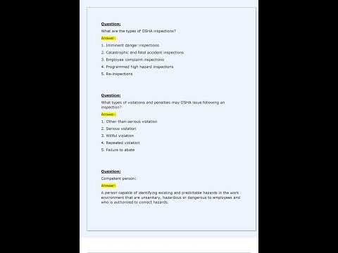 OSHA 500 Practice Questions And Answers With Verified Solutions 2024 2025