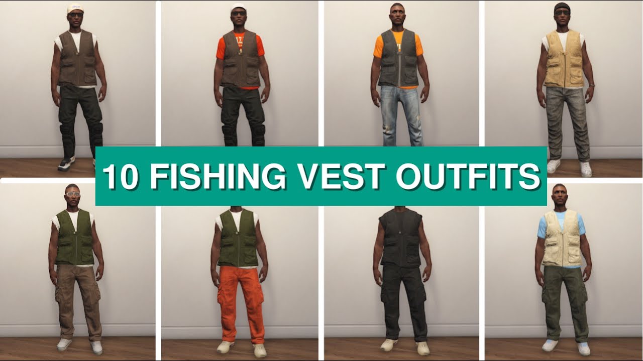 GTA Online - 10 Casual Outfits with Fishing Vest (Streetwear