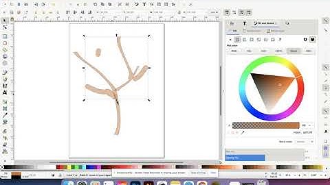 Use Calligraphy Brush in Inkscape to draw a tree