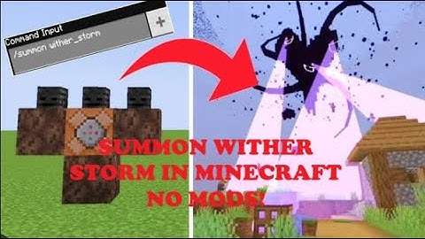 HOW TO SUMMON THE WITHER STORM IN MCPE [no mods]