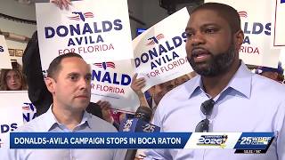 Republican candidates Byron Donalds and Bryan Avila visit Boca Raton restaurant