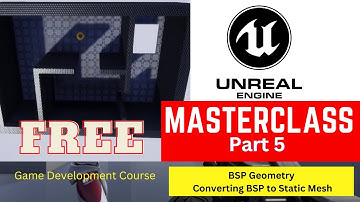 How to Convert BSP to Static Mesh. BSP Geometry. Unreal Engine Tutorial (Part 5)