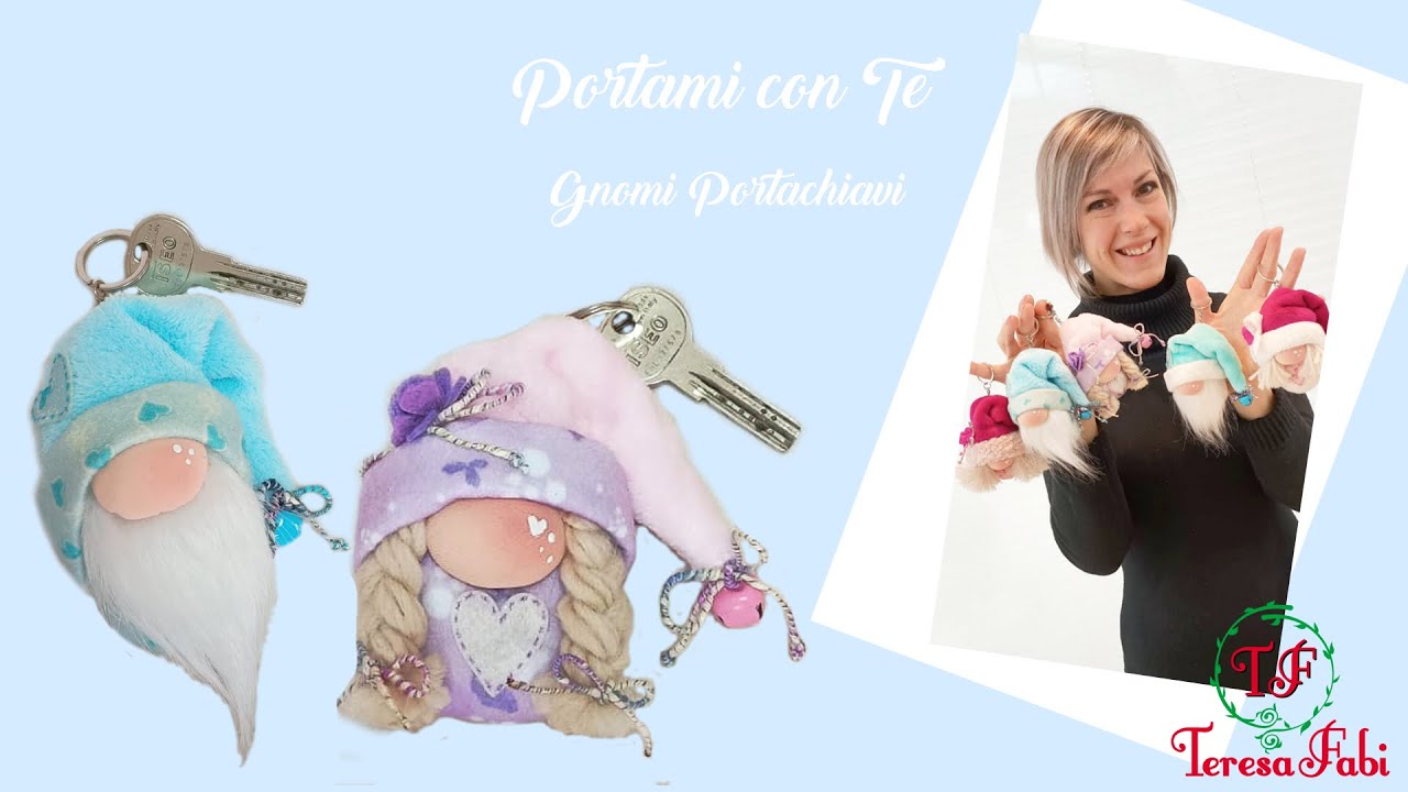 KIT GNOMO GNOMA portachiavi , PORTAMI CON TE, segnaposto. GNOMO MINI. gnomi di primavera.