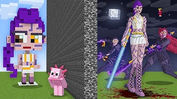 I Cheated With SCARY HUNTRIX In Minecraft Build Battle!