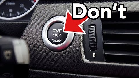What Happens if you Press Push the Start Button while Driving - Bundys Garage