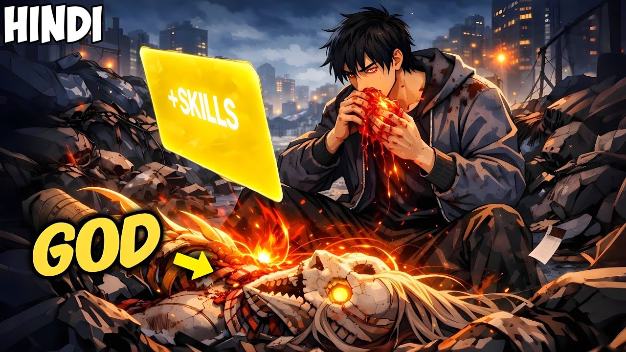 He Devours Gods to Become Overpowered in a Post Apocalyptic World | Manhwa Recap in Hindi